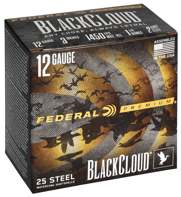 Black Cloud FS Steel, 12 Gauge, 2 Shot, 3 in, 1 1/4 oz, 1450 fps