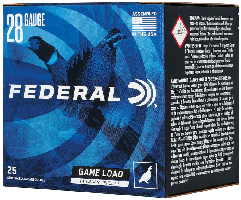 Game Load Upland Hi-Brass, 28 Gauge, 6 Shot, 2-3/4 in, 1 oz, 1220 fps