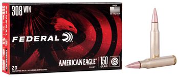 American Eagle Rifle, 308 Win, 150 Grain, Full Metal Jacket Boat-Tail, 2820 fps