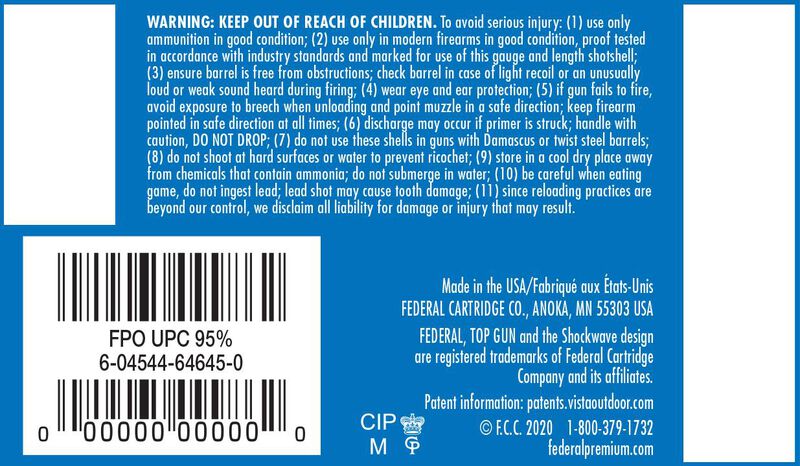 Top Gun, 12 Gauge, 7.5 Shot, 2-3/4 in, 1 oz, 1250 fps