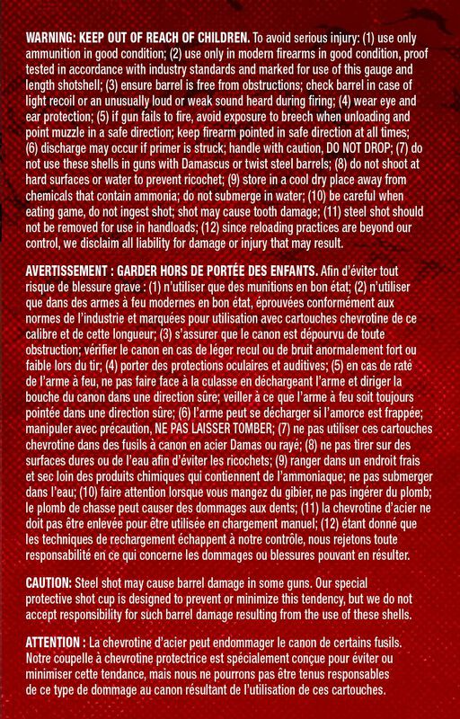 Ultra Steel, 12 Gauge, 3 and 5 Shot, 3 in, 1 1/4 oz, 1450 fps