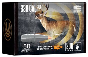 Trophy Bonded Tip Component Bullet, .338, 200 Grain