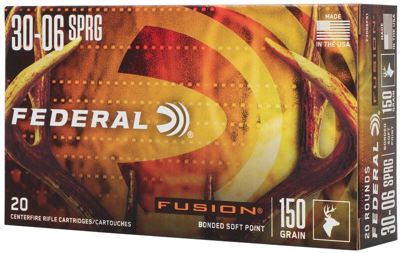 Fusion Rifle, 30-06 Springfield, 150 Grain, Fusion Soft Point, 2900 fps