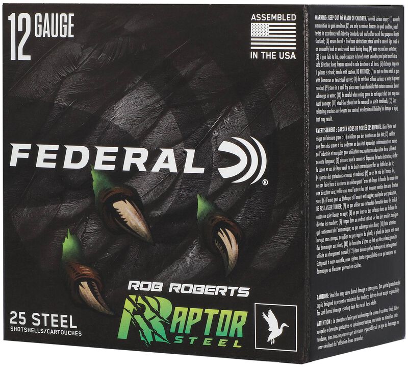 Rob Roberts Raptor Steel, 12 Gauge, 4 Shot, 3 in, 1 3/8 oz, 1400 fps