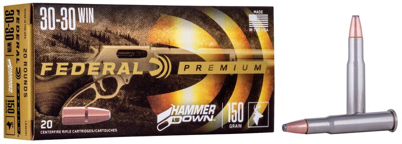 HammerDown Rifle, 30-30 Win, 150 Grain, Bonded Soft Point, 2390 fps