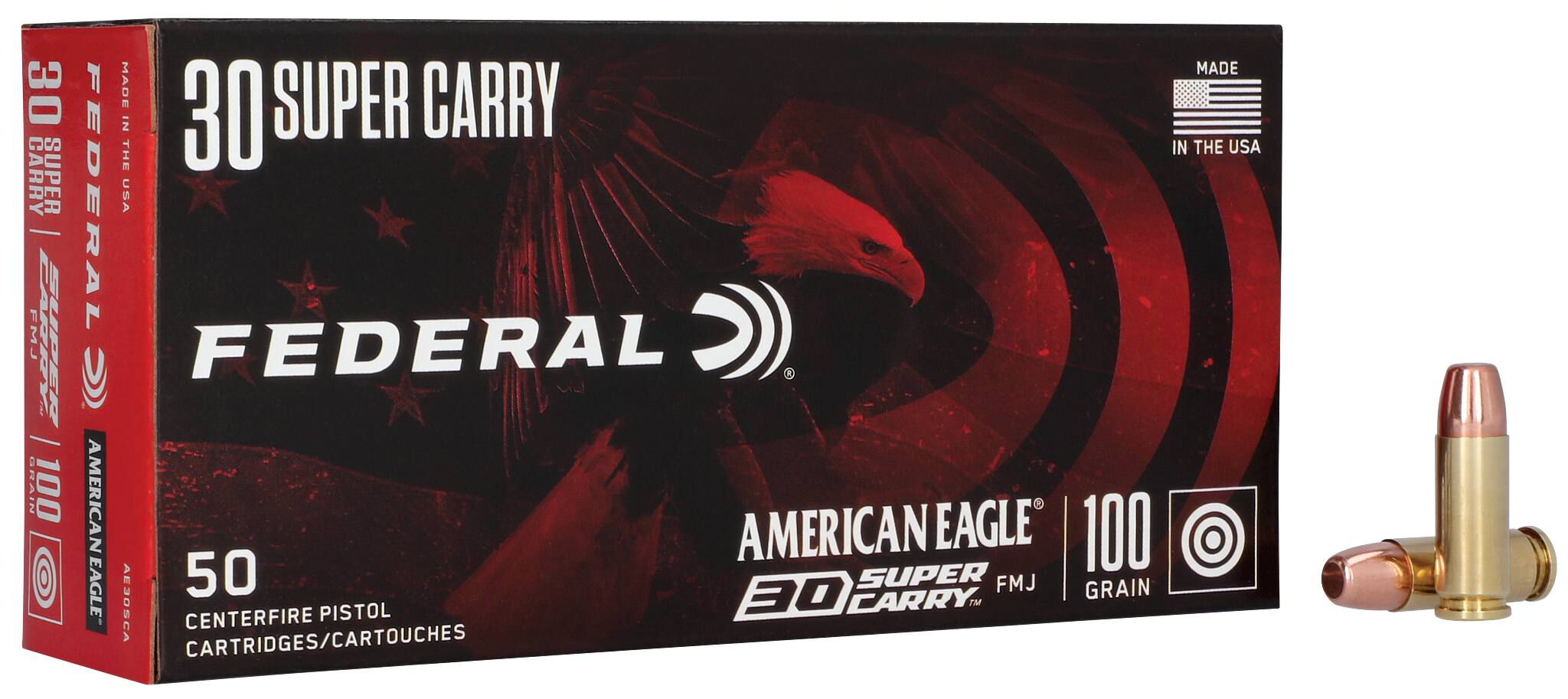 Federal 30 Super Carry 100gr FMJ – Proven 30 Super Carry Range Ammo, 1250 fps, 50 Rounds 2 Federal 30 Super Carry 100gr FMJ – Proven 30 Super Carry Range Ammo, 1250 fps, 50 Rounds - Image 2