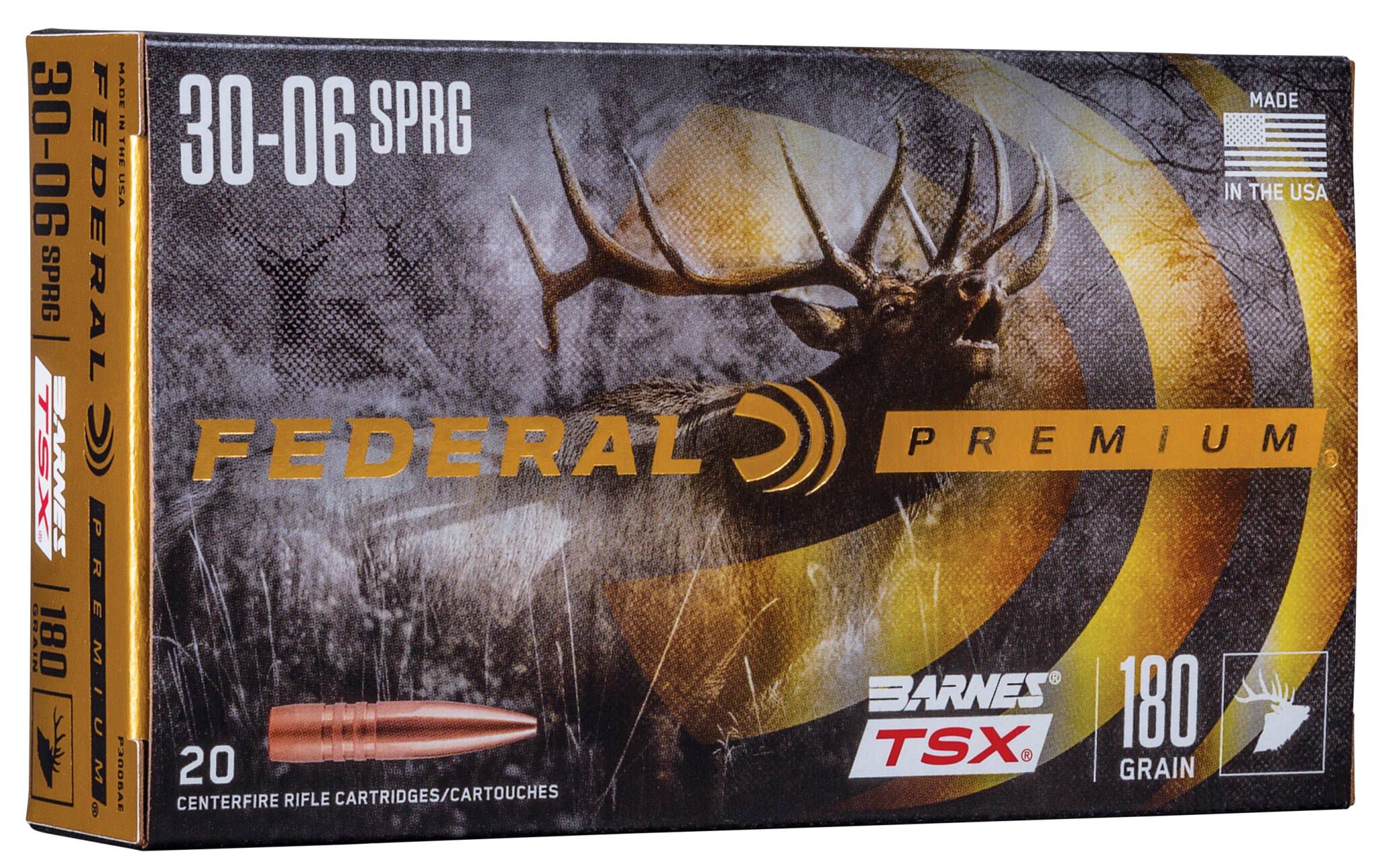 Federal 30-06 180gr Barnes TSX – Powerful .30-06 Springfield Big Game Hunting Ammo, 2700 fps, 20 Rounds - Image 3