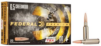 Barnes TSX, 6.5 Creedmoor, 130 Grain, Barnes Triple-Shock X Bullet (TSX), 2825 fps
