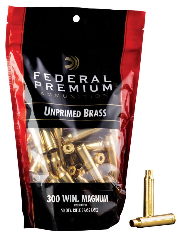 Unprimed Brass-Rifle, 300 Win Mag