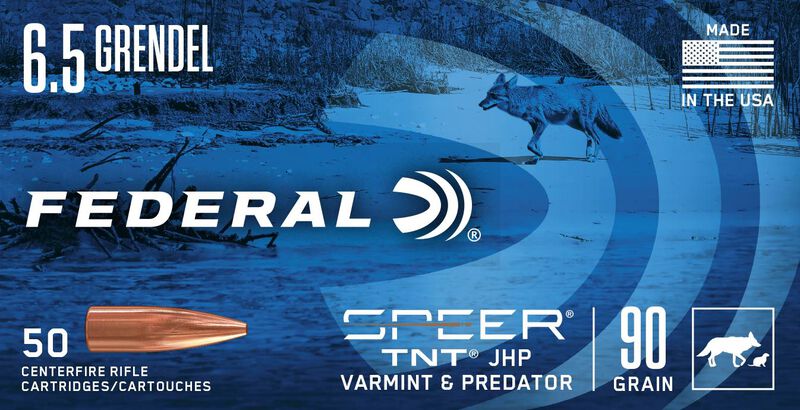 Varmint &amp; Predator, 6.5 Grendel, 90 Grain, Speer TNT Jacketed Hollow Point, 3000 fps