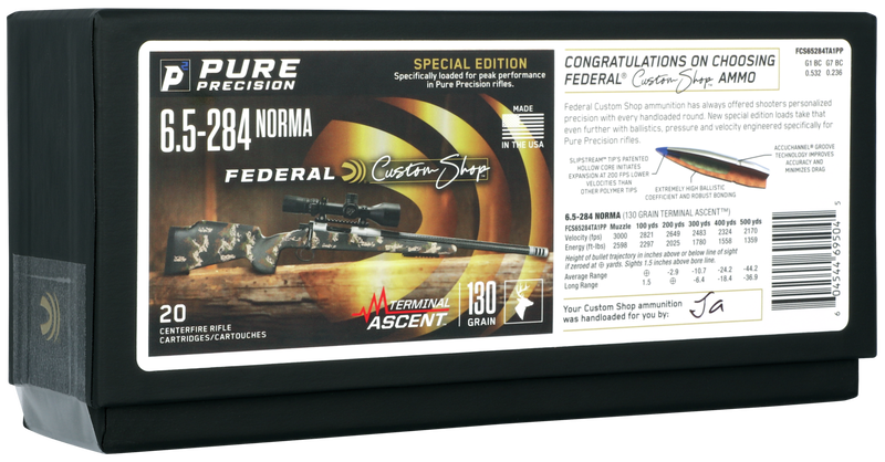 Buy Custom Shop Rifle – Pure Precision 6.5-284 Norma Ammo | FCS65284TA1PP