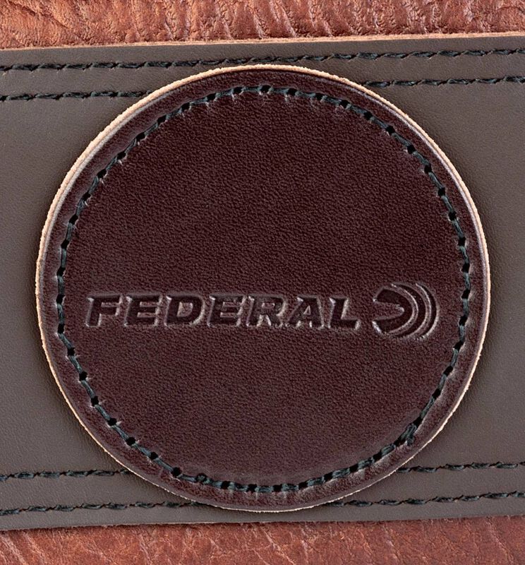 Federal/Duluth Pack Bison Leather Shotgun Case, Brown, 55 inch x 8 inch x 3 inch