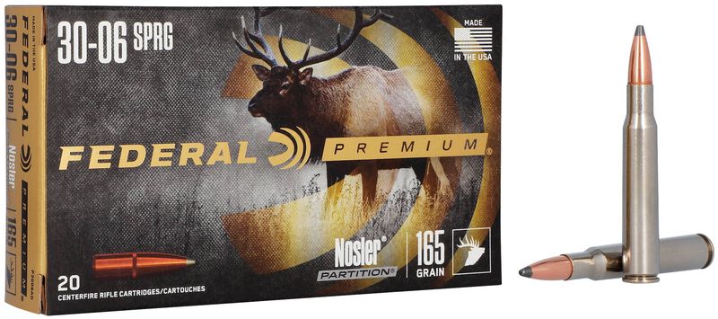 Nosler Partition, 30-06 Springfield, 165 Grain, Nosler Partition, 2830 fps