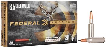 Trophy Copper, 6.5 Creedmoor, 120 Grain, Trophy Copper, 2875 fps