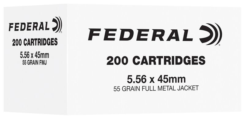 Federal Training, 5.56x45mm, 55 Grain, Full Metal Jacket Boat-Tail, 3165 fps