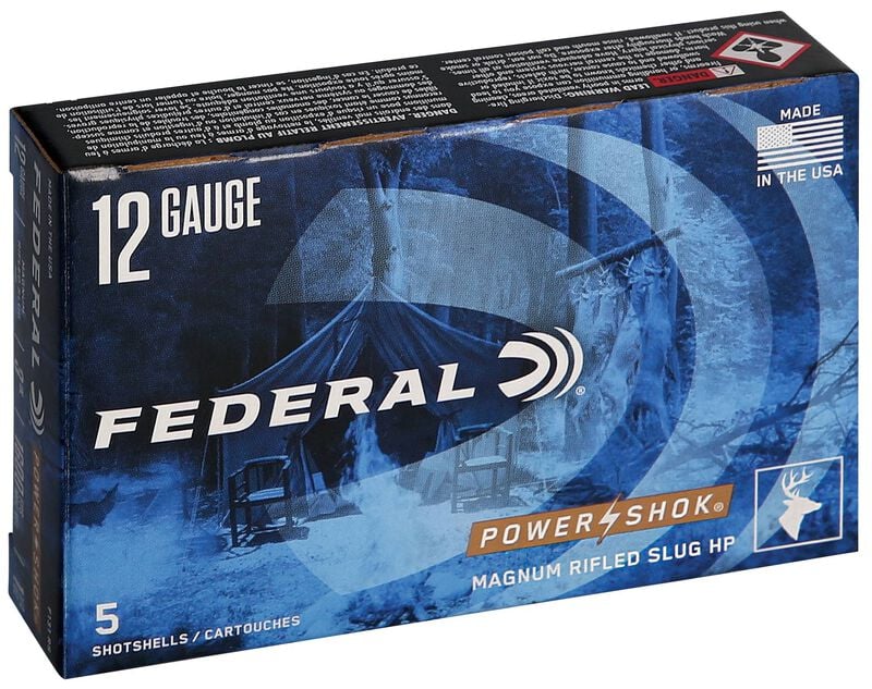 Power-Shok Rifled Slug, 12 Gauge, 547 Grain, 3 in, 1600 fps