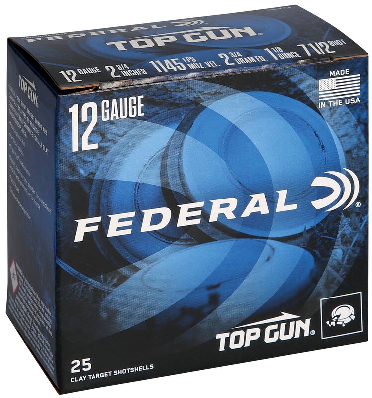 Top Gun, 12 Gauge, 7.5 Shot, 2-3/4 in, 1 1/8 oz, 1145 fps