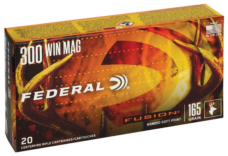 Fusion Rifle, 300 Win Mag, 165 Grain, Fusion Soft Point, 3080 fps