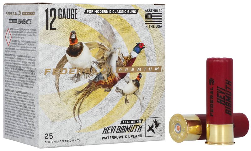 Premium HEVI-Bismuth, 12 Gauge, 4 Shot, 3 in, 1 3/8 oz, 1450 fps