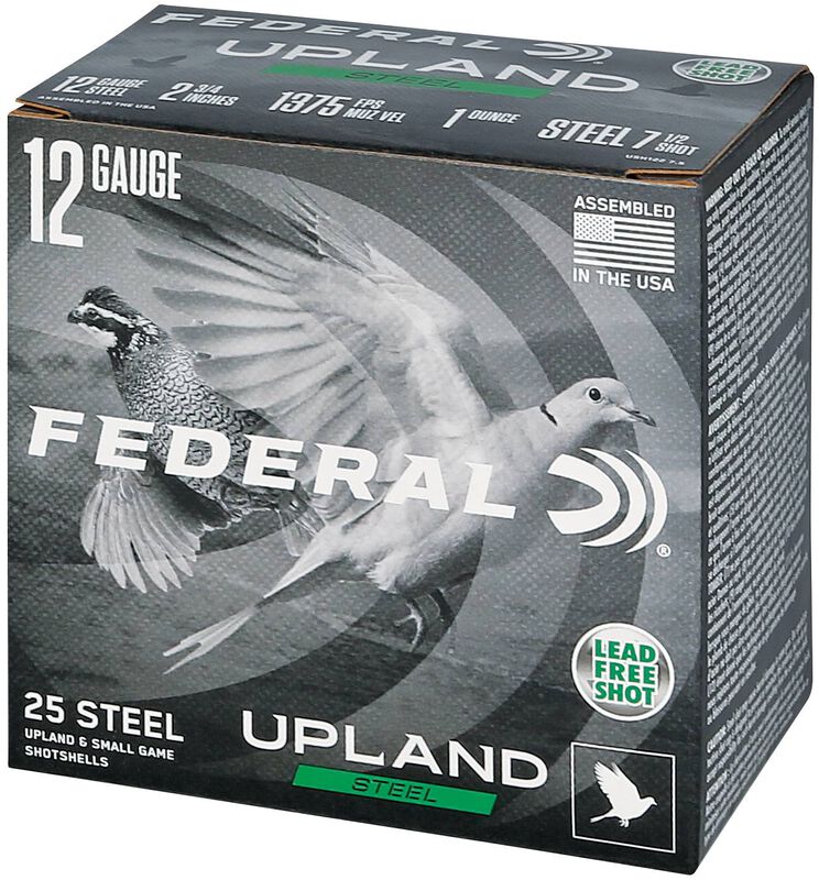 Upland Steel, 12 Gauge, 7.5 Shot, 2-3/4 in, 1 oz, 1375 fps