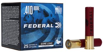 Game Load Upland Hi-Brass, 410 Bore, 6 Shot, 2-1/2 in, 1/2 oz, 1200 fps