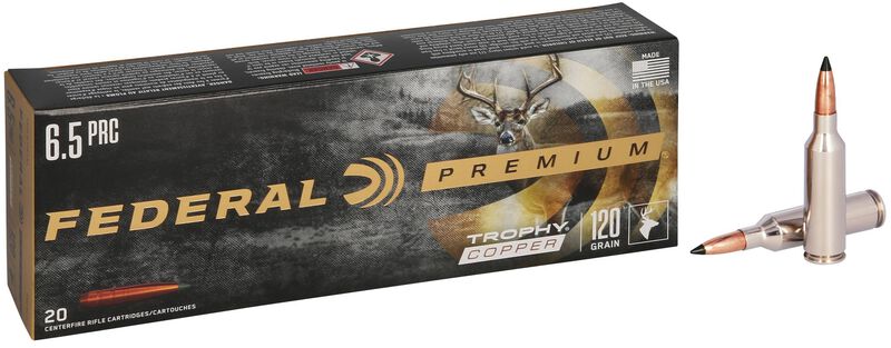 Trophy Copper, 6.5 PRC, 120 Grain, Trophy Copper, 3050 fps