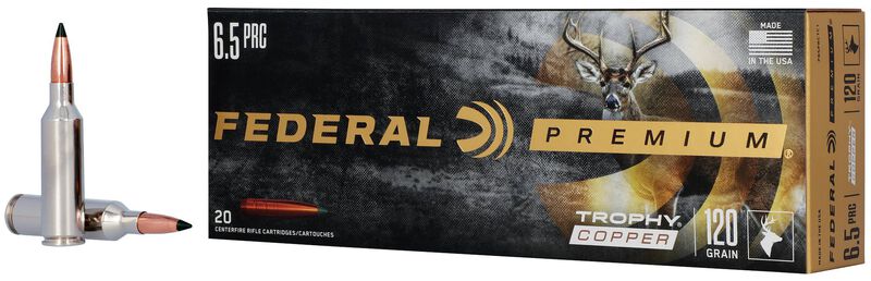 Trophy Copper, 6.5 PRC, 120 Grain, Trophy Copper, 3050 fps