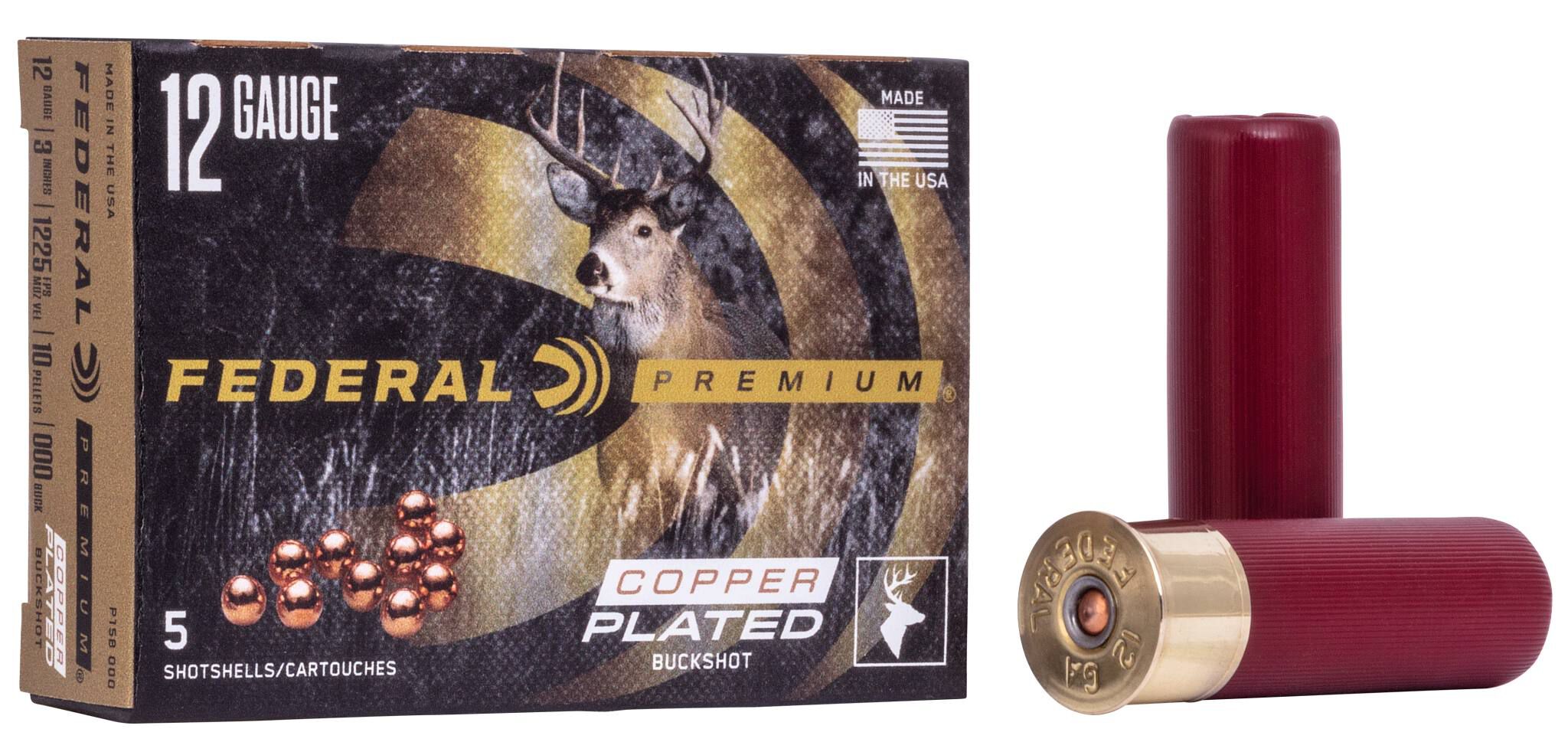 Federal Premium Buckshot 12ga P158000 3in 10 Pellets #000 Buck – Hard-Hitting Triple-Ought Deer Load, 5 Rounds 2 Federal Premium Buckshot 12ga P158000 3in 10 Pellets #000 Buck – Hard-Hitting Triple-Ought Deer Load, 5 Rounds - Image 2