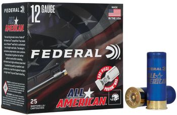 All-American, 12 Gauge, 8 Shot, 2-3/4 in, 1 1/8 oz, 1250 fps