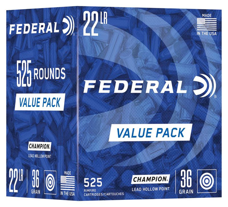 Champion Training - Rimfire, 22 LR, 36 Grain, Lead Hollow Point, 1260 fps