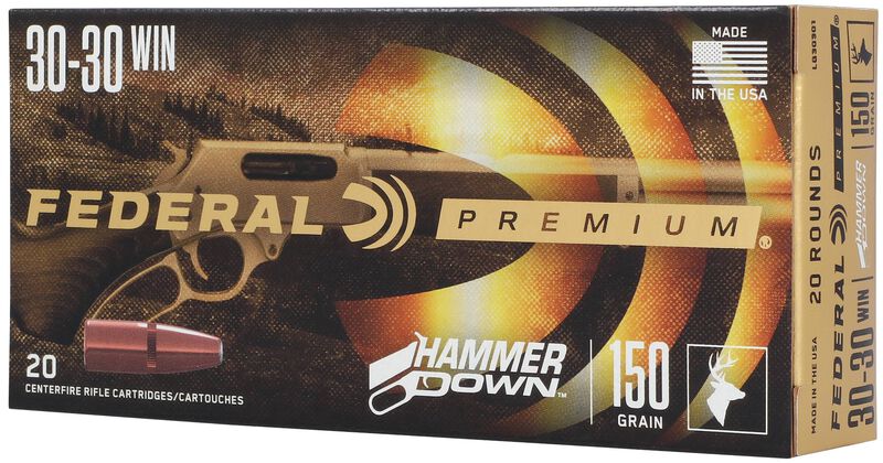 HammerDown Rifle, 30-30 Win, 150 Grain, Bonded Soft Point, 2390 fps