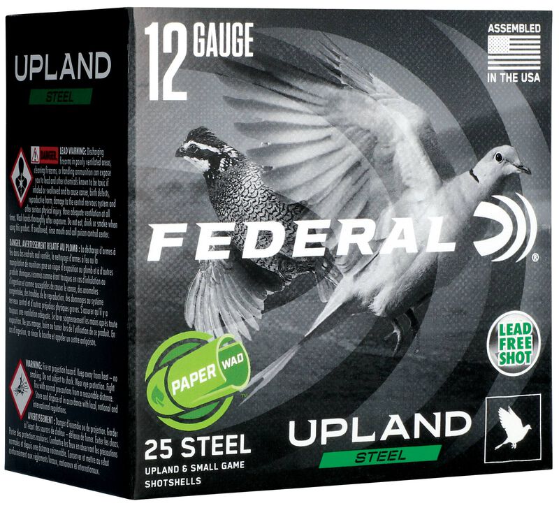 Upland Steel Paper Wad, 12 Gauge, 7.5 Shot, 2-3/4 in, 1 oz, 1330 fps