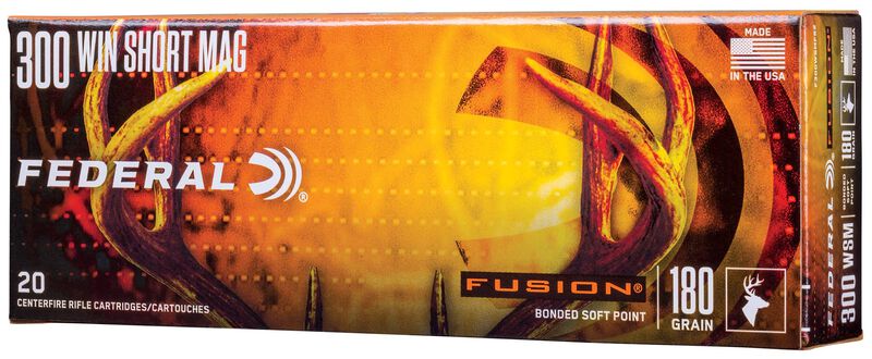 Fusion Rifle, 300 WSM, 180 Grain, Fusion Soft Point, 2950 fps