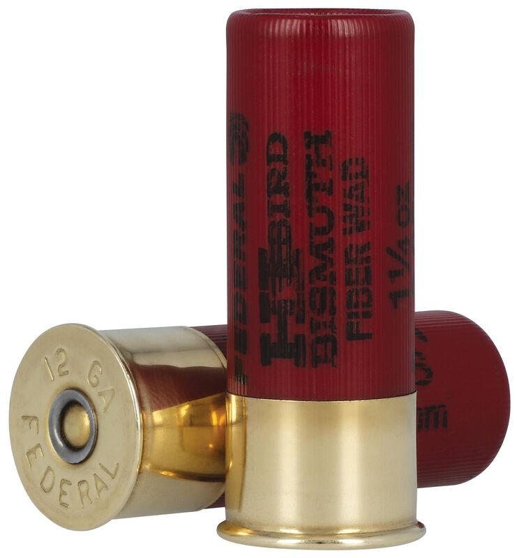 Hi-Bird Fiber Wad Bismuth, 12 Gauge, 5 Shot, 2-3/4 in, 1.25 oz, 1330 fps