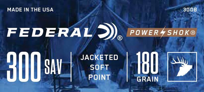 Power-Shok Rifle, 300 Savage, 180 Grain, Jacketed Soft Point, 2350 fps
