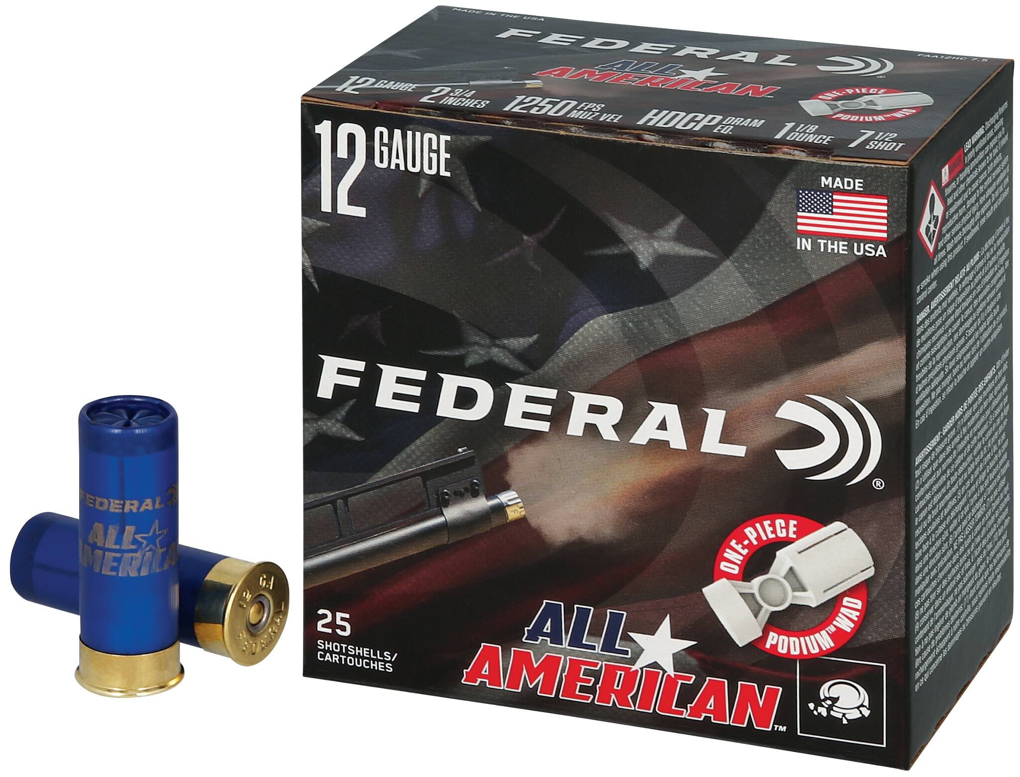 Federal All American Handicap 12ga 7.5 Shot 1-1/8 oz - Proven 25 Round Box 4 Federal All American Handicap 12ga 7.5 Shot 1-1/8 oz - Proven 25 Round Box - Image 4