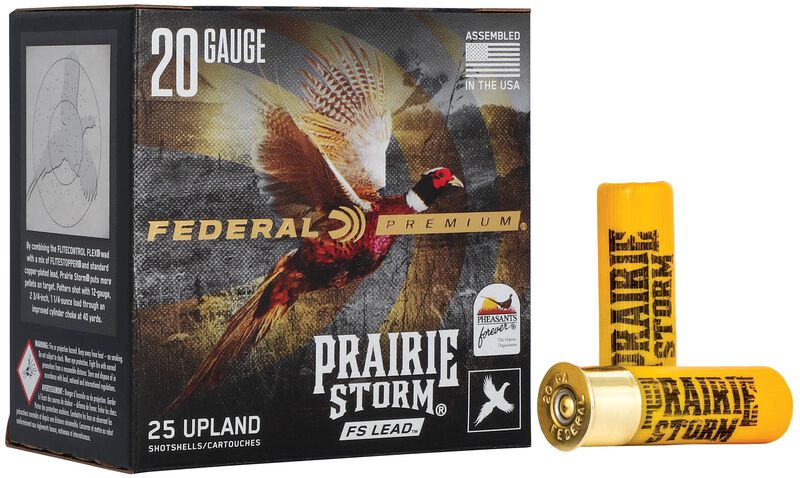 Prairie Storm FS Lead, 20 Gauge, 4 Shot, 2-3/4 in, 1 oz, 1350 fps