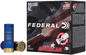 All-American, 12 Gauge, 8 Shot, 2-3/4 in, 1 1/8 oz, 1145 fps