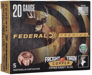 Freight Train Copper Sabot Slug, 20 Gauge, 275 Grain, 2-3/4 in, 1700 fps