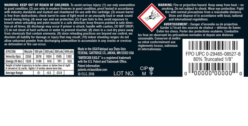 American Eagle Rifle, 7.62x39, 124 Grain, Full Metal Jacket, 2350 fps