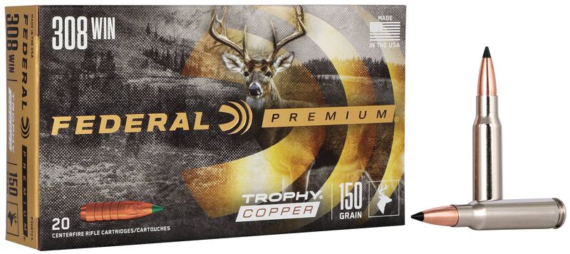 Trophy Copper, 308 Win, 150 Grain, Trophy Copper, 2820 fps