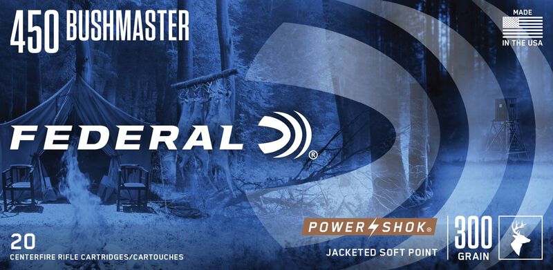 Power-Shok Rifle, 450 Bushmaster, 300 Grain, Soft Point, 1900 fps