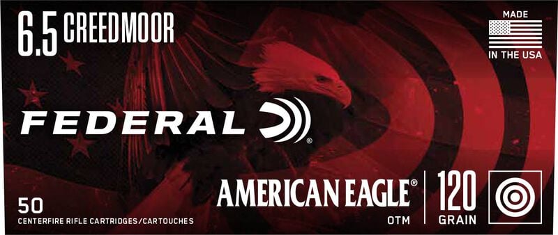 American Eagle Rifle, 6.5 Creedmoor, 120 Grain, Open Tip Match, 2900 fps