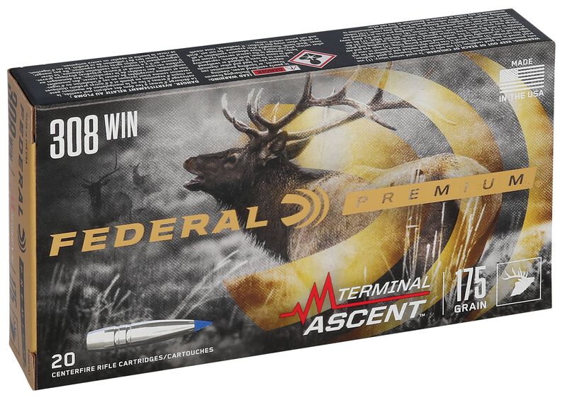 Terminal Ascent, 308 Win, 175 Grain, Terminal Ascent, 2600 fps