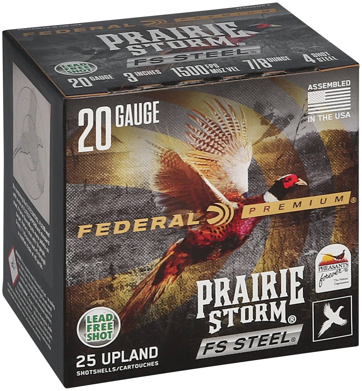 Federal Prairie Storm 20ga 4 Steel FS 3in 7/8oz – Reliable Non-Toxic Upland Load, 25 Rounds 4 Federal Prairie Storm 20ga 4 Steel FS 3in 7/8oz – Reliable Non-Toxic Upland Load, 25 Rounds - Image 4