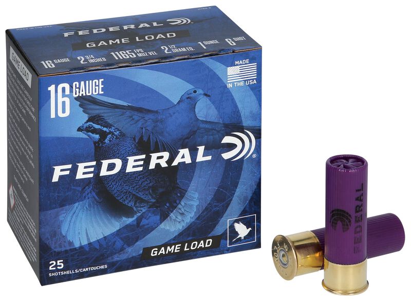Game Load Upland, 16 Gauge, 6 Shot, 2-3/4 in, 1 oz, 1165 fps