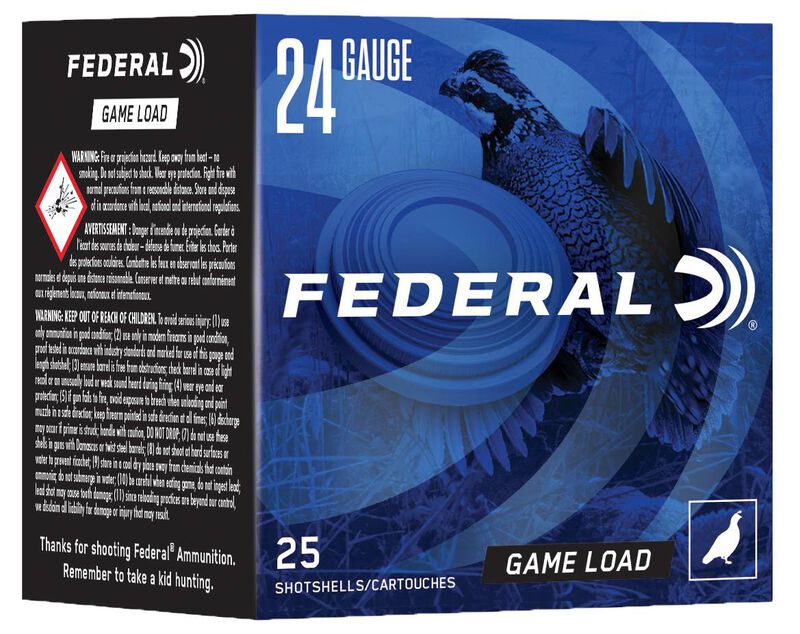 Game Load Upland, 24 Gauge, 8 Shot, 2-1/2 in, 11/16 oz, 1280 fps