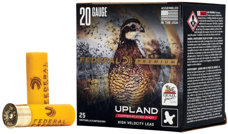 Upland Quail Forever High Velocity, 20 Gauge, 7.5 Shot, 2-3/4 in, 1 oz, 1350 fps