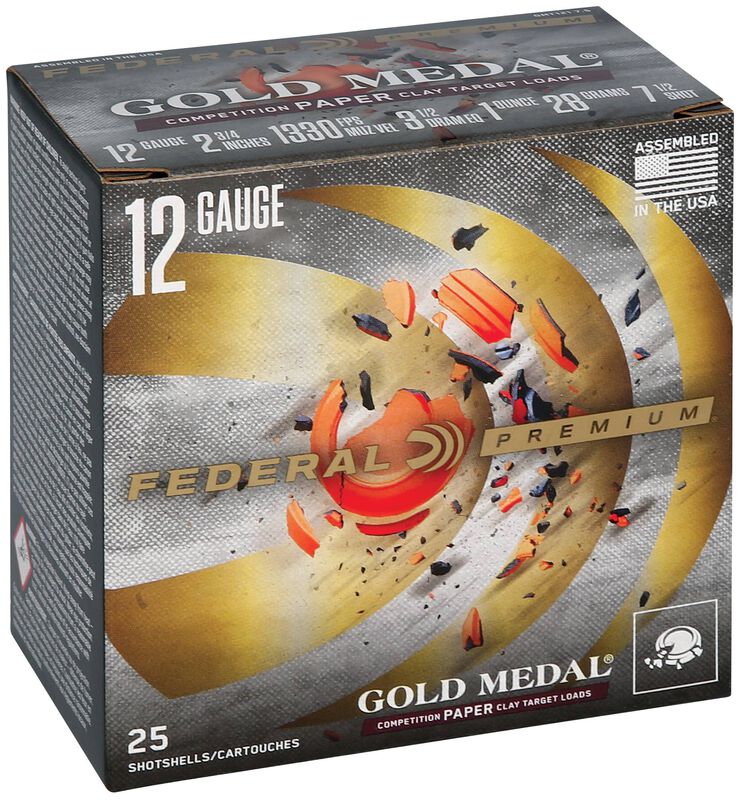 Gold Medal Paper, 12 Gauge, 7.5 Shot, 2-3/4 in, 1 oz, 1330 fps