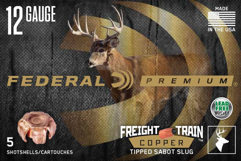 Freight Train Copper Sabot Slug, 12 Gauge, 300 Grain, 2-3/4 in, 1900 fps
